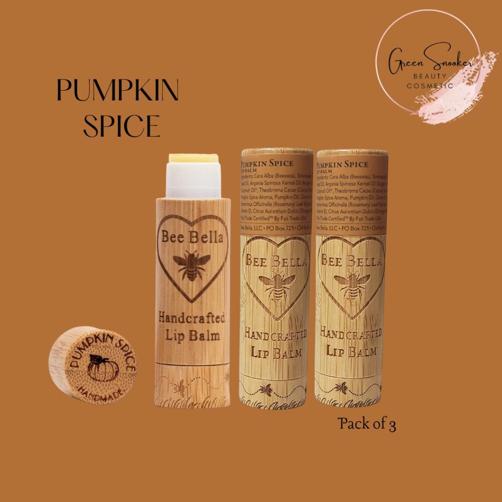 Bee Bella, Pumpkin Spice Cherry Lip Balm, Pack of 3